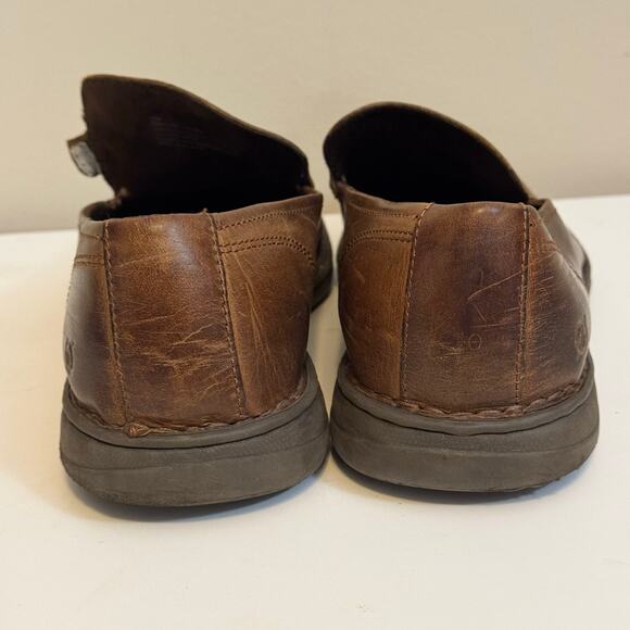 Born Mens Slip On 14M Brown Workwear Office Professional Career Formal Leather main image 8